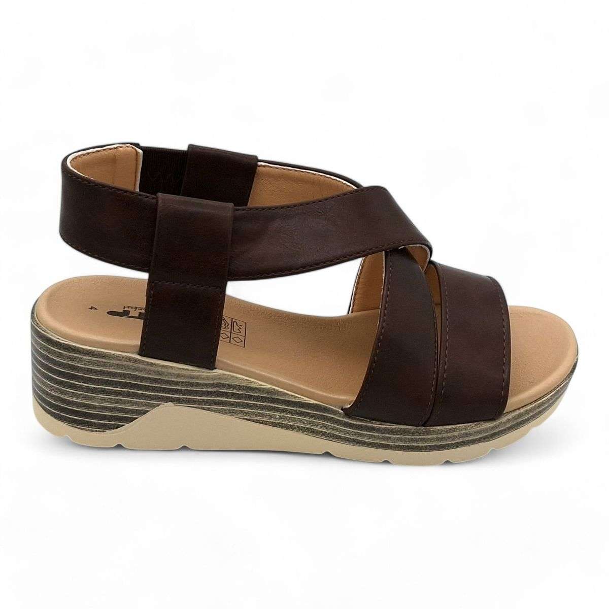 TTP Women Pull On Cross Style Slingback Platform Wedge Styles
