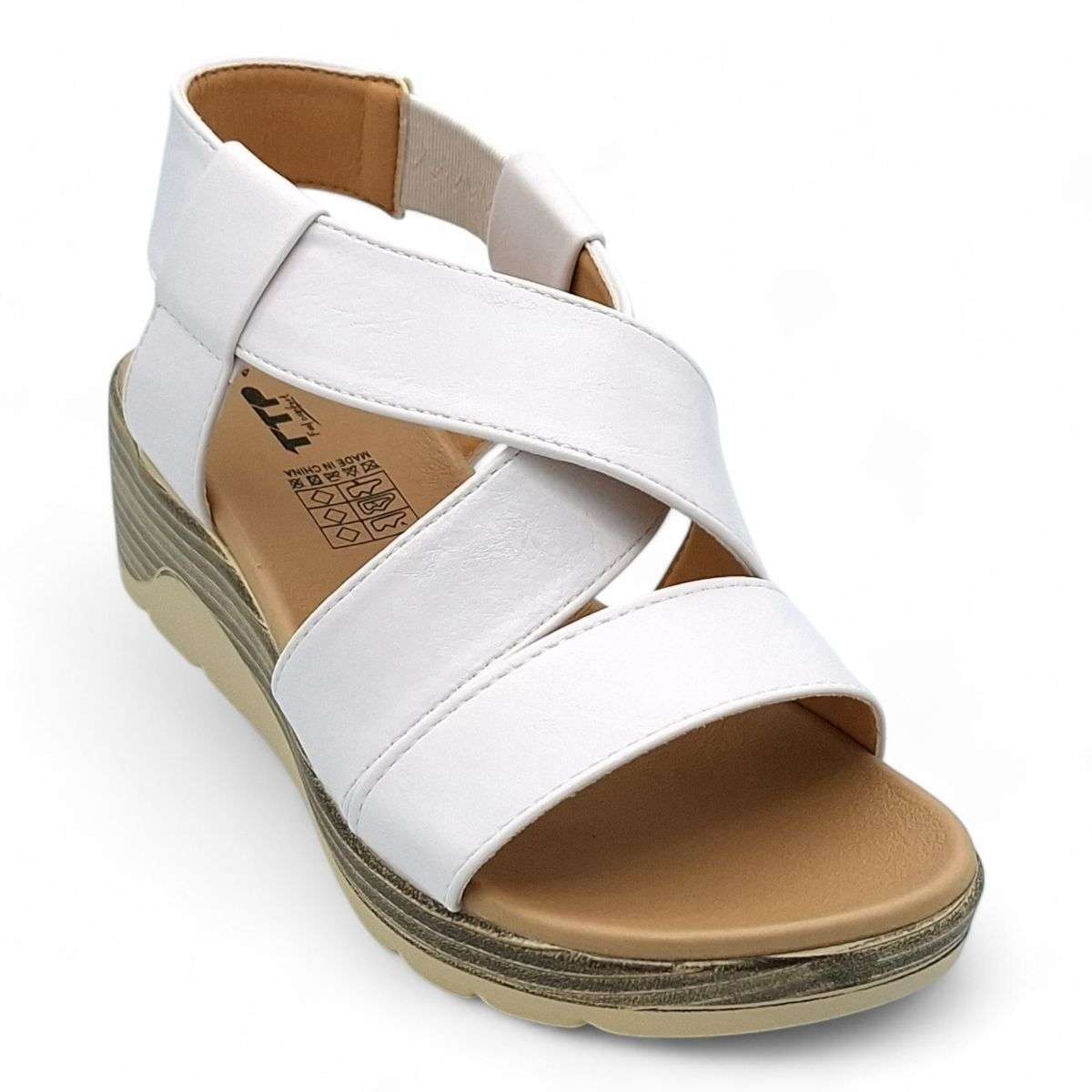 TTP Women Pull On Cross Style Slingback Platform Wedge Styles