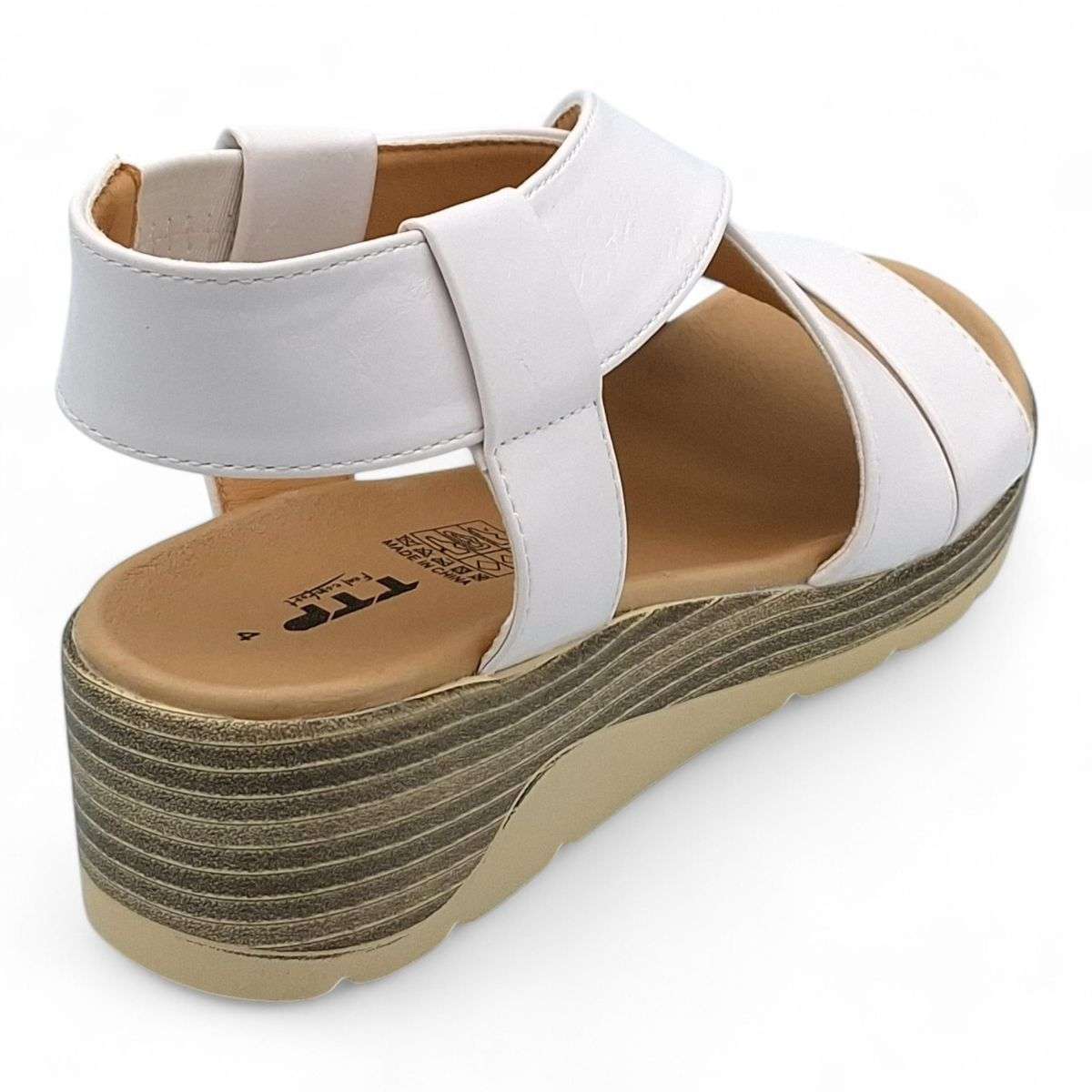 TTP Women Pull On Cross Style Slingback Platform Wedge Styles