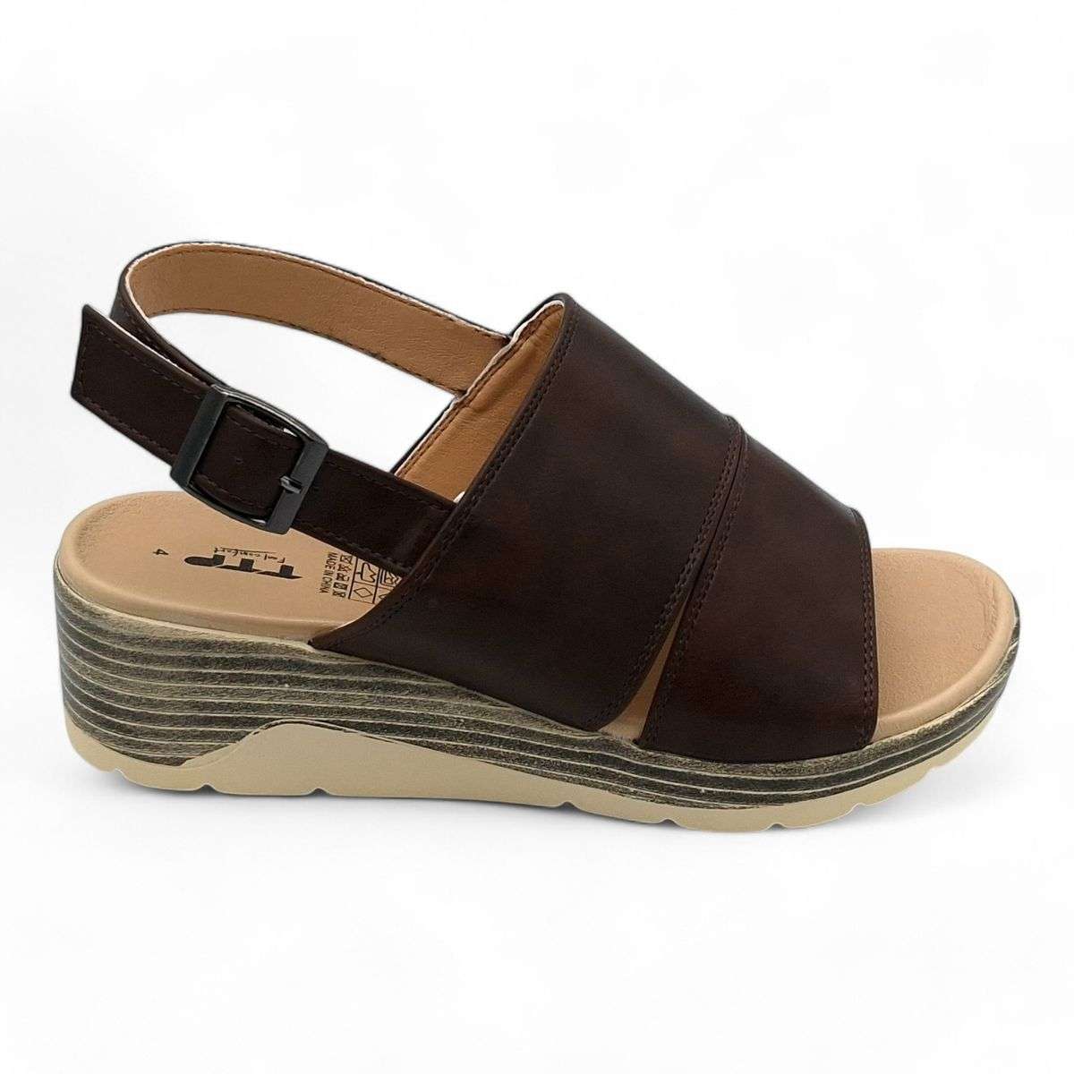 TTP Women Platform Wedge Heel Slingback Sandals