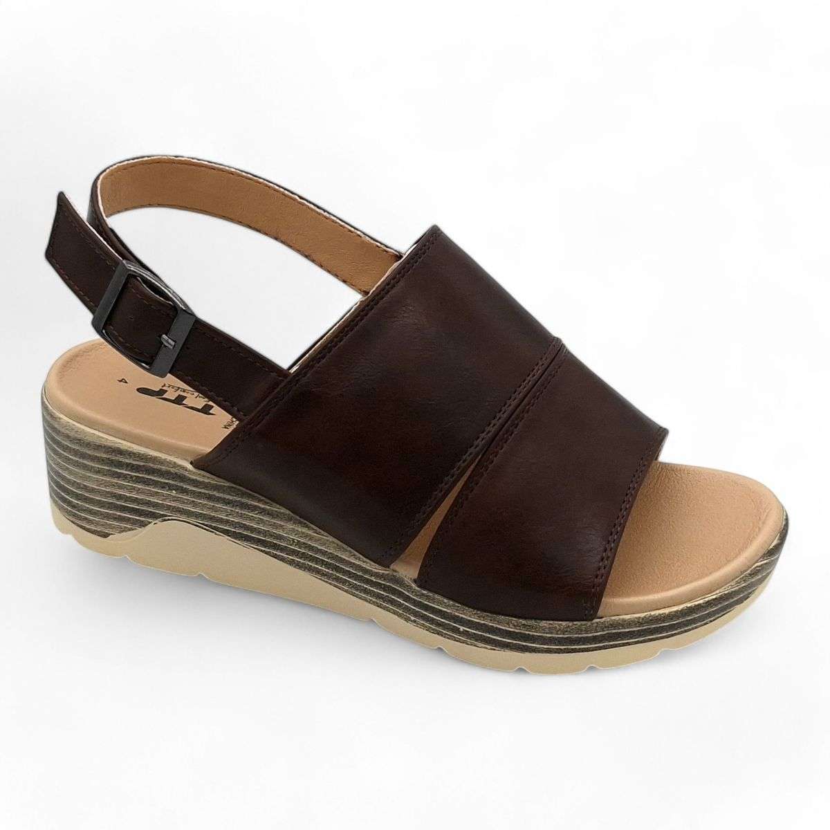 TTP Women Platform Wedge Heel Slingback Sandals