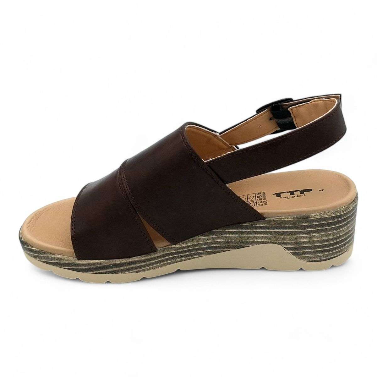 TTP Women Platform Wedge Heel Slingback Sandals