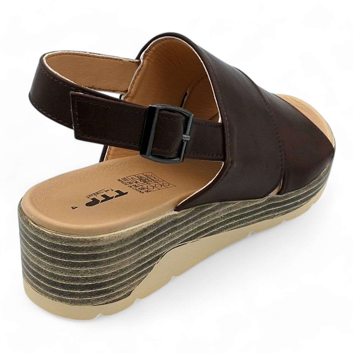 TTP Women Platform Wedge Heel Slingback Sandals