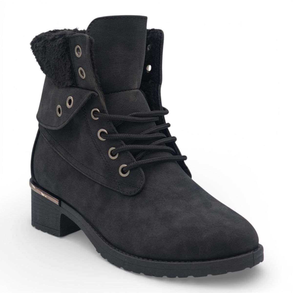 TTP Women's PU Suede Winter Ankle Boot