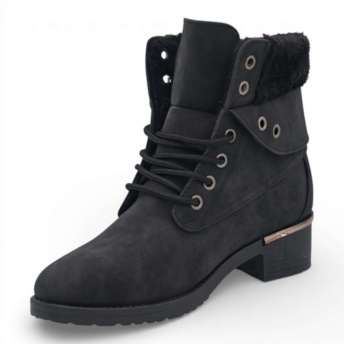 TTP Women's PU Suede Winter Ankle Boot