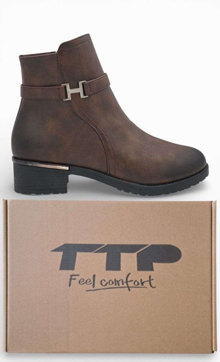 TTP Women's Round Toe Ankle Boot MC0006