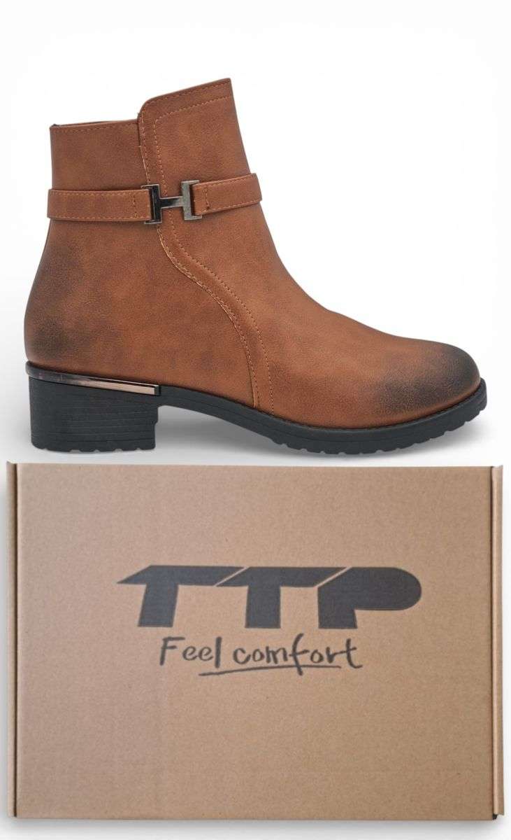 TTP Women's Round Toe Ankle Boot MC0006
