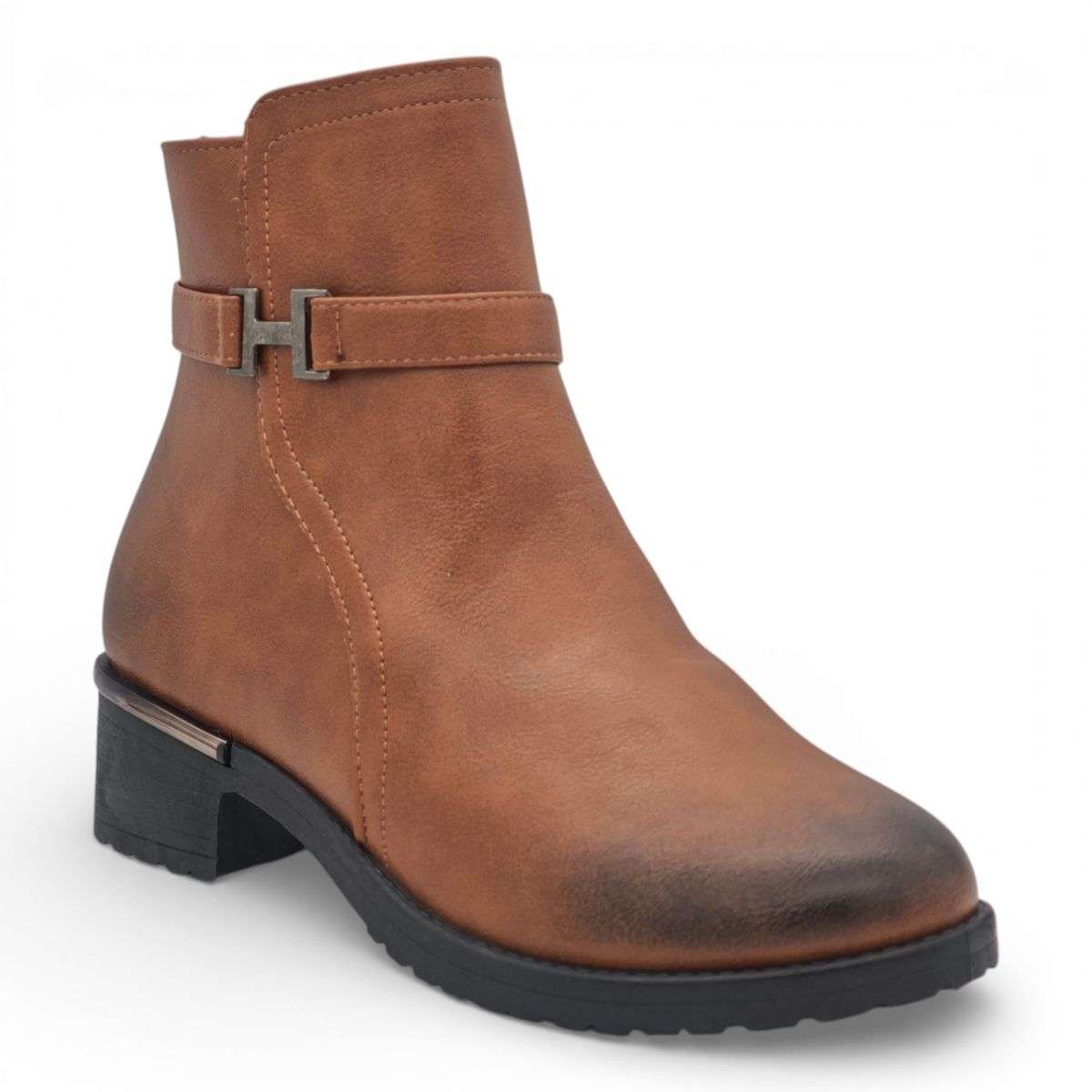 TTP Women's Round Toe Ankle Boot MC0006