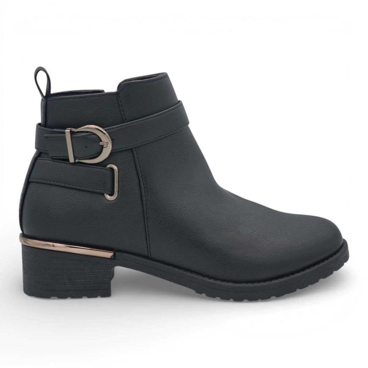 TTP Women's Ankle Boot with Buckle Decor MC0007