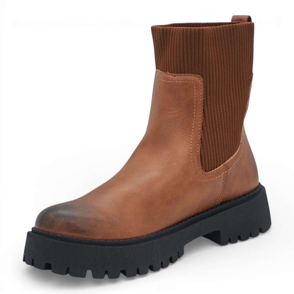 TTP Women's Chunky Chelsea Ankle Boot MC0008