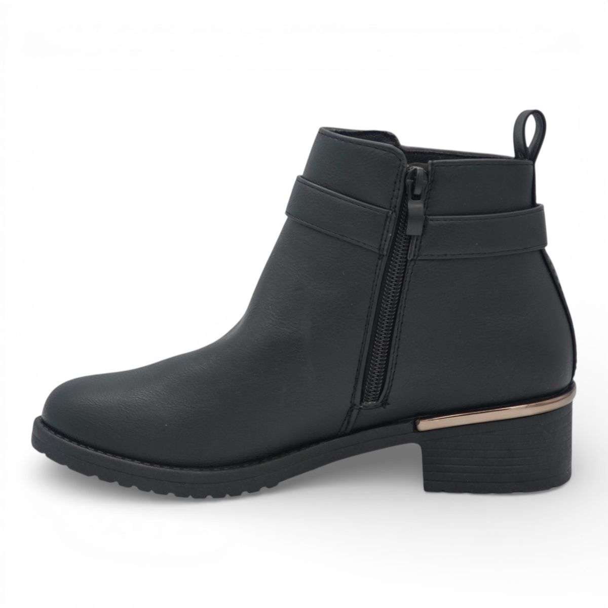 TTP Women's Ankle Boot with Buckle Decor MC0007