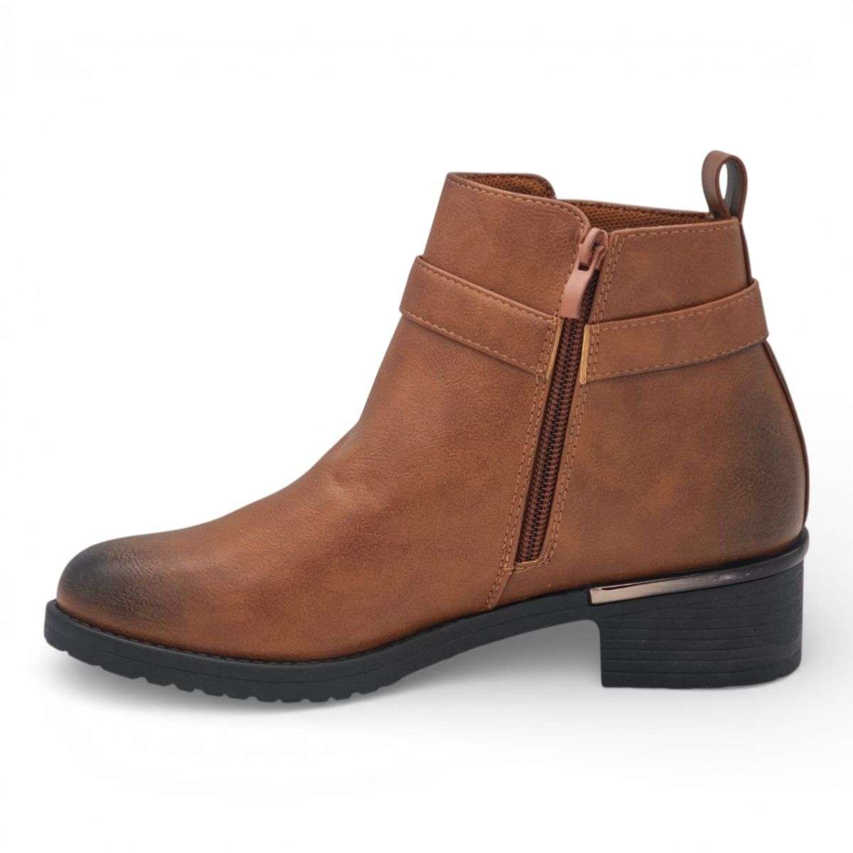 TTP Women's Ankle Boot with Buckle Decor MC0007