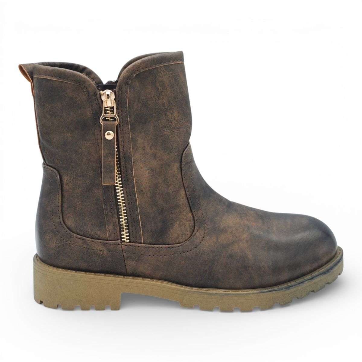 TTP Women's Ankle Boot with Side Zipper MC501