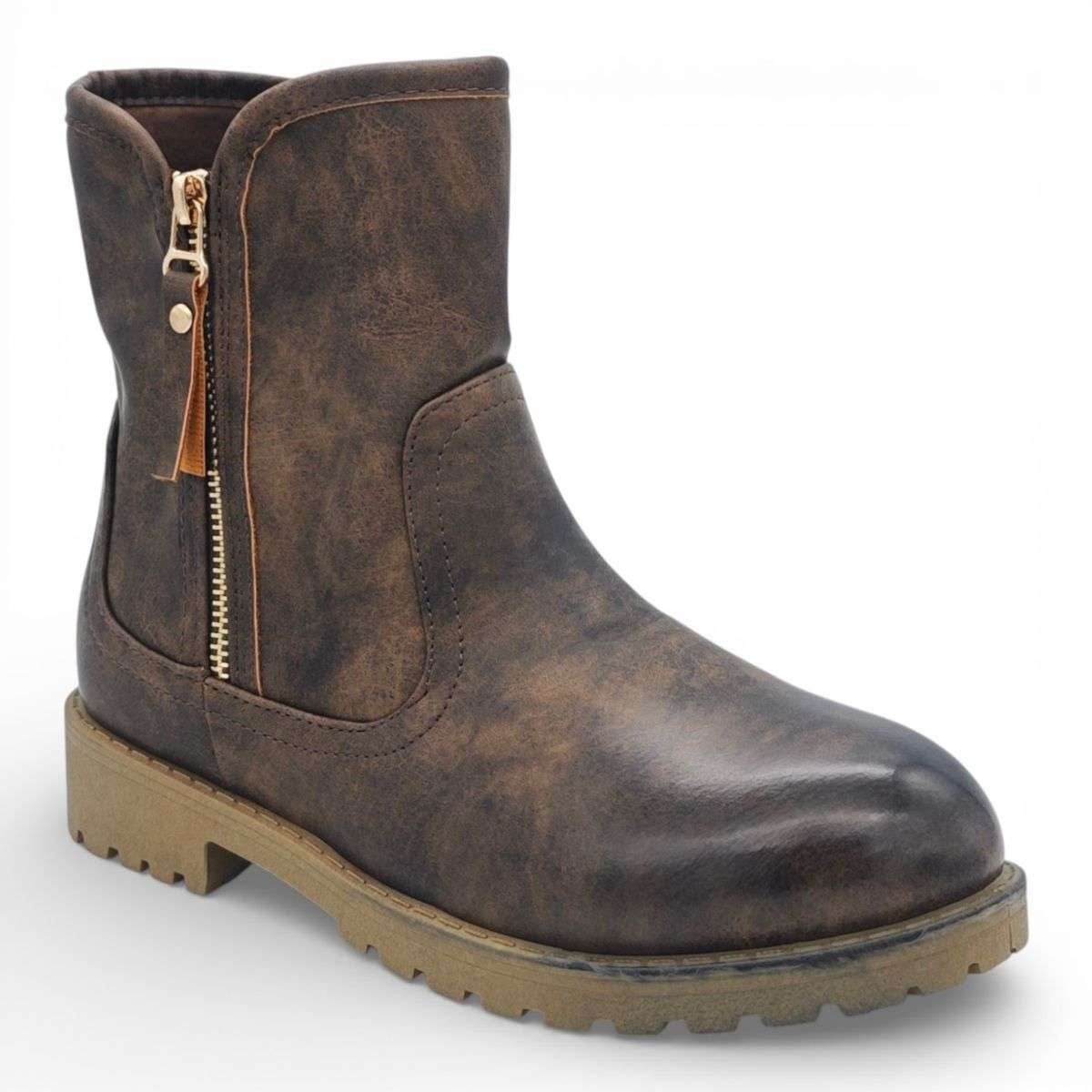 TTP Women's Ankle Boot with Side Zipper MC501