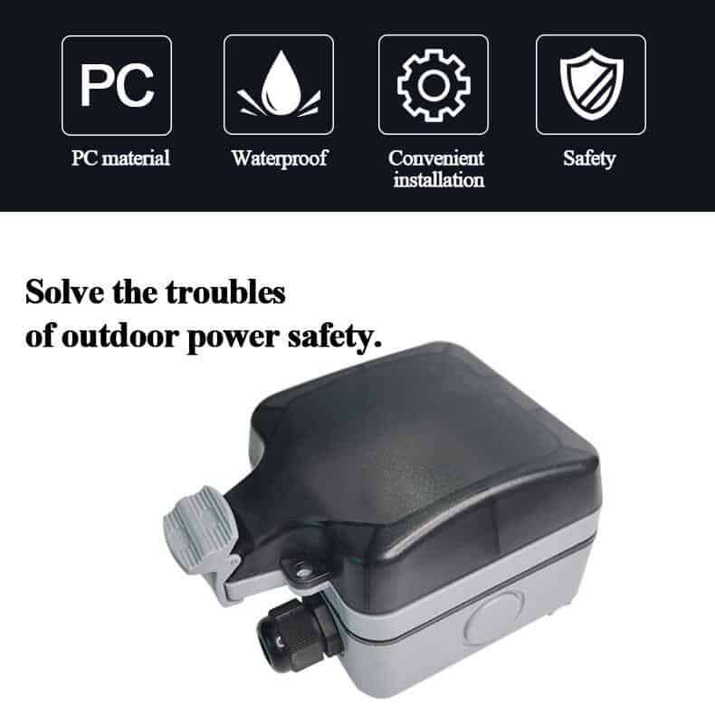 Smart Switch Outdoor IP66 Waterproof 16A SA 1 Gang | WiFi Tuya Smart Life