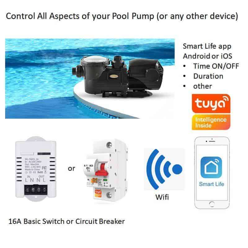Smart Water Pump Control Switch 20A | WiFi Tuya Smart Life