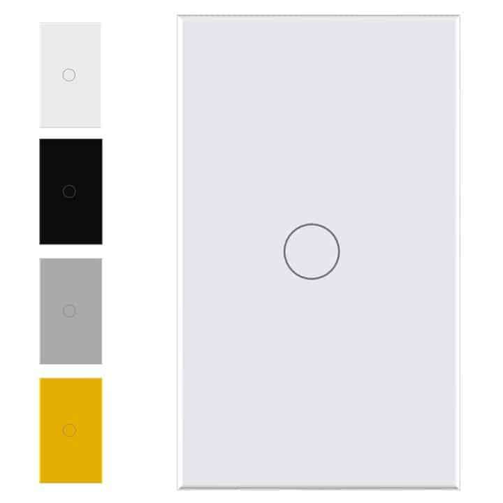 Smart Light Touch Switch, 1 Gang | Dual Mode Neutral + BT | WiFi Tuya Smart Life