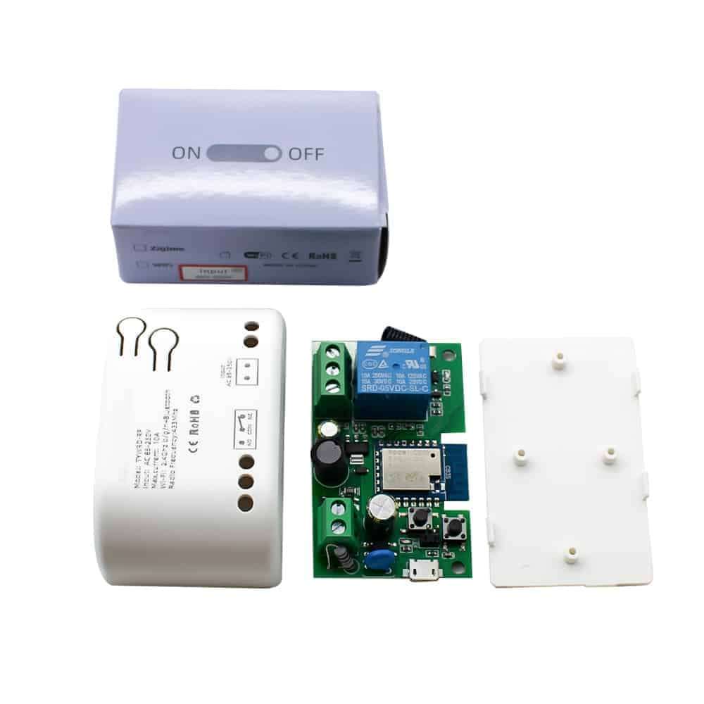 Smart 1Ch Relay Switch 10A + Shell | RF433Mhz + BT | DC or AC In |  WiFi Tuya Smart Life