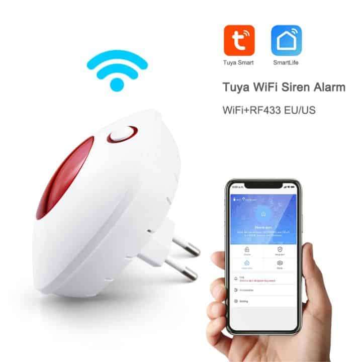 Smart Security Alarm Hub | Strobe & Siren | WiFi & 433Mhz | Tuya Smart Life