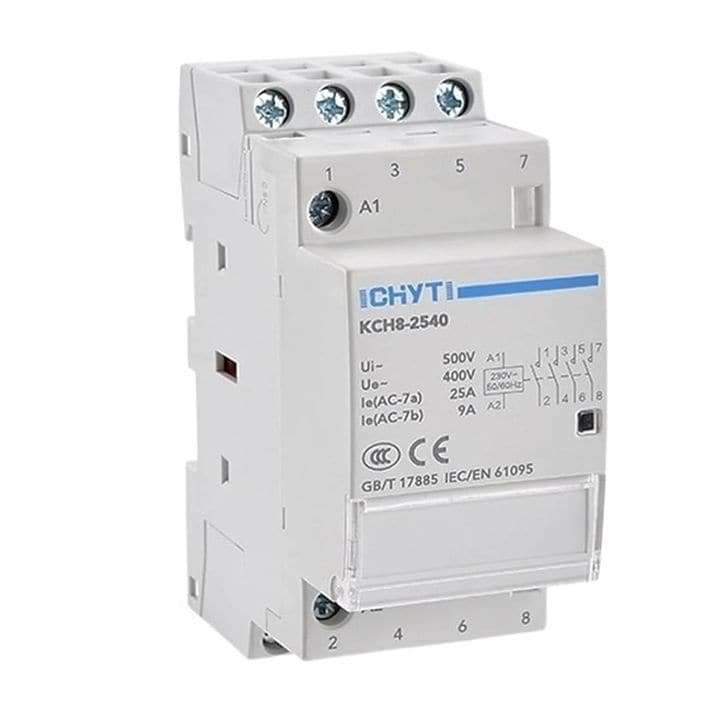 Relay Contactor 25A | Input 230VAC | Output Single 230VAC or 3 Phase 400VAC