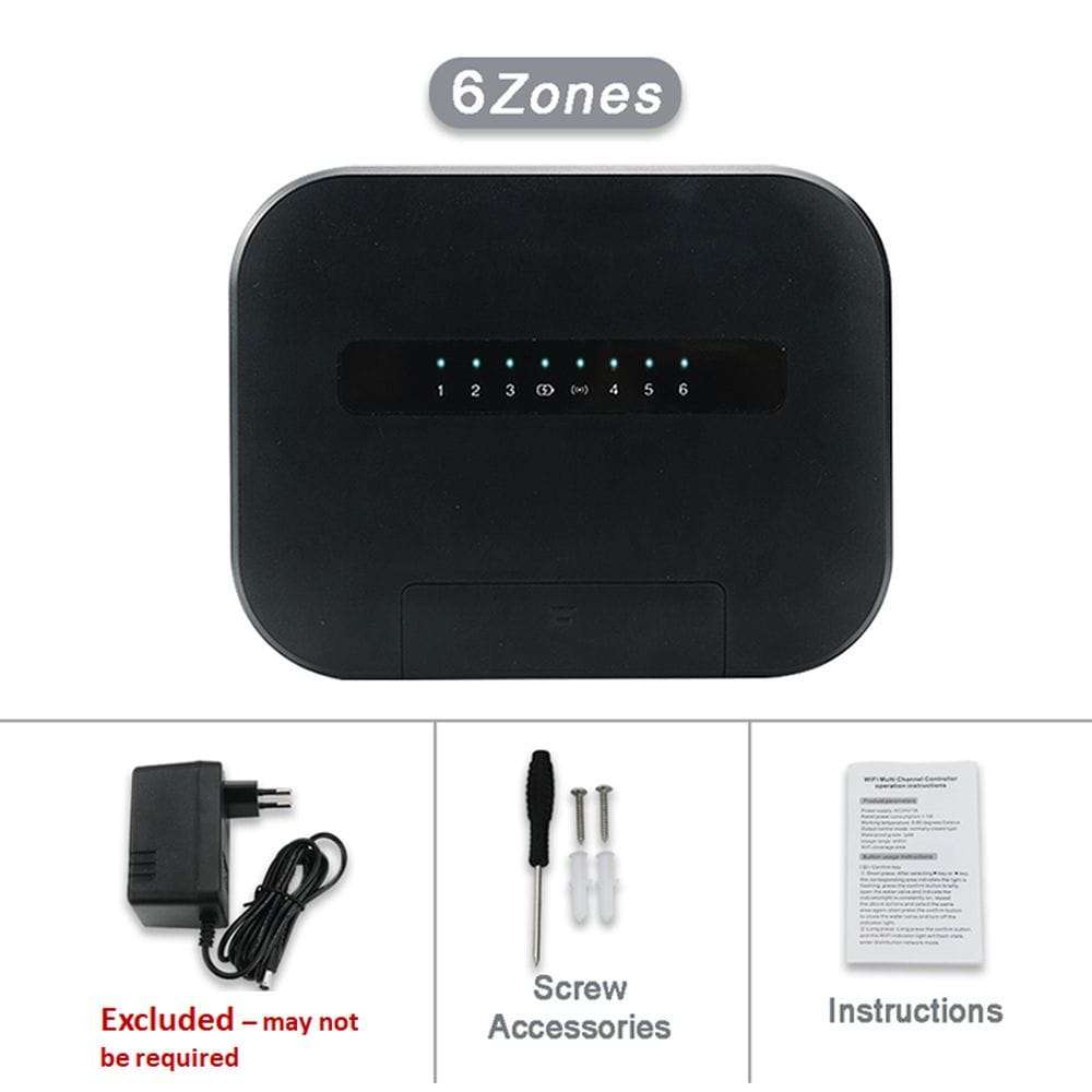 Smart WiFi Irrigation Sprinkler Controller V3 | 6 Zone  | Tuya Smart Life