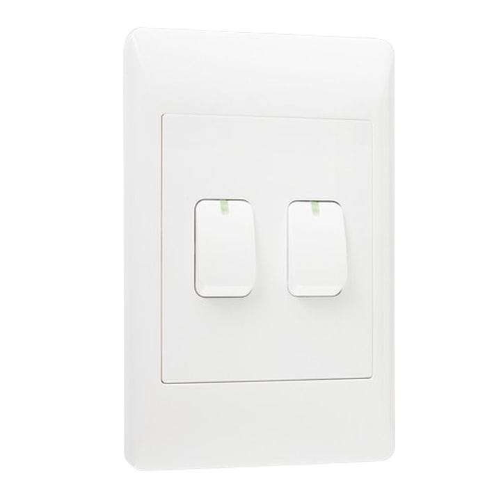 Smart WiFi Mechanical Light Switch, 2 Gang | Neutral Wire + BT | WiFi Tuya Smart Life