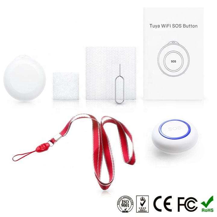 Smart SOS Panic Button | WiFi and 433MHz compatible | Tuya Smart Life
