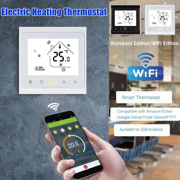 Smart Thermostat Temperature Control | Underfloor Heating | WiFi Tuya Smart Life