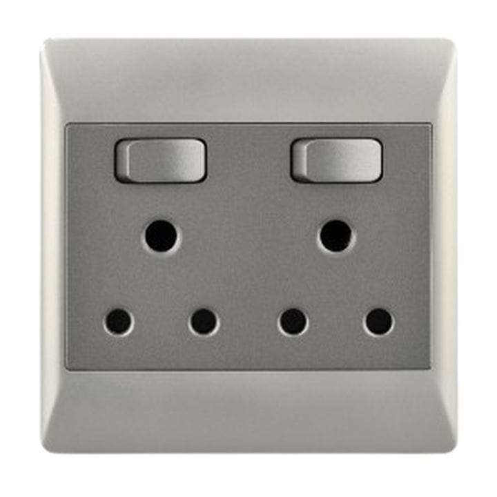 Smart Mechanical Dual Plug | 16A and Electrical Meter | Tuya Smart Life