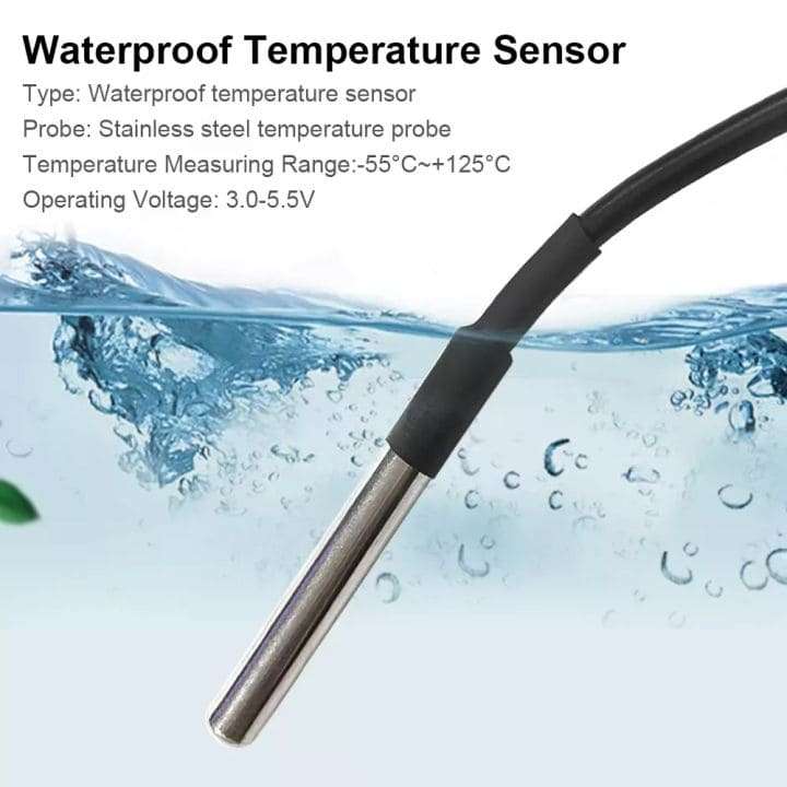 Smart Water Temperature Switch 16A | Energy Monitor + 433Mhz | WiFi Tuya Smart Life