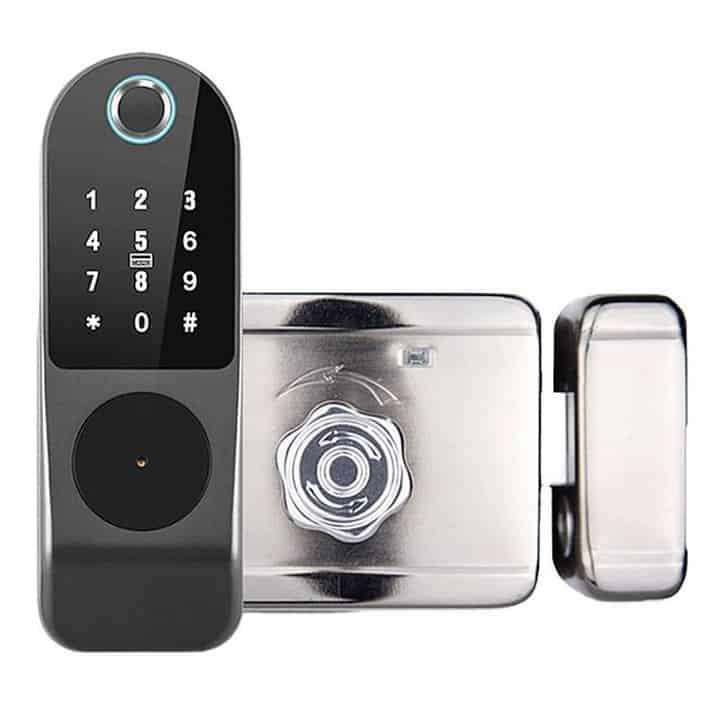 Smart Wifi Door Lock Strike, Fingerprint, Card, Key, Code | WiFi Tuya Smart Life