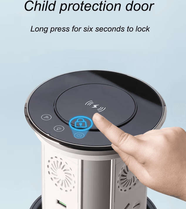 Smart Motorized Socket | USB and wireless phone charger | Tuya Smart Life