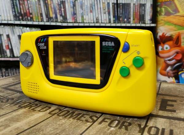 Sega Game Gear Yellow Console Playd