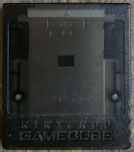 Gamecube Memory Card Clear Black Playd