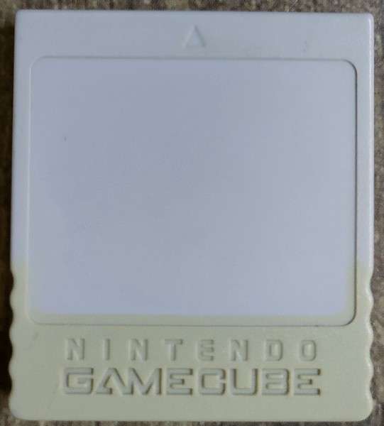Gamecube Memory Card White Playd