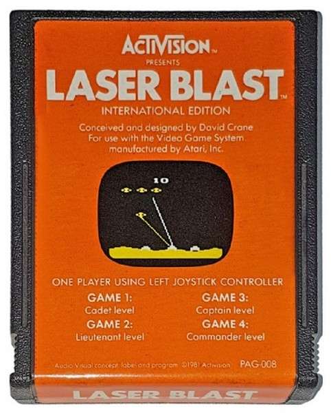 Laser Blast Atari 2600 Playd