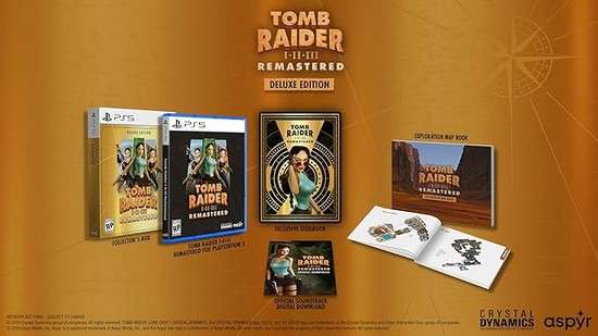 Tomb Raider I-III Remastered PS5 Deluxe Edition