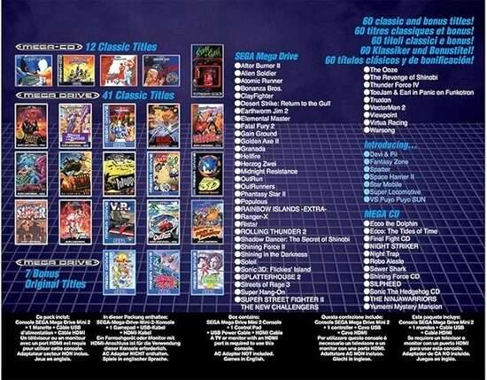 Sega Mega Drive 2 Mini New