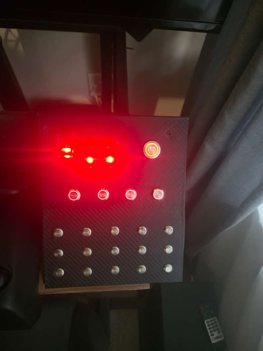 Carbon Fiber Sim Racing Button Box | Customizable Edition