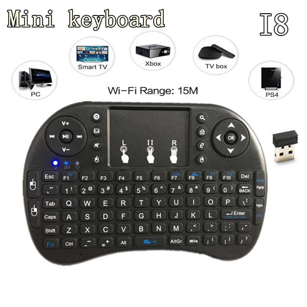 2.4G Mini Air Wireless Touchpad Keyboard I8 KODI Smart XBMC TV Box Android PC