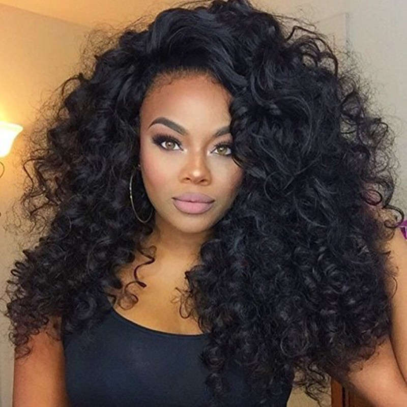 Afro Kinky Curly Wig Synthetic Hair for Women  Female Women's Wigs