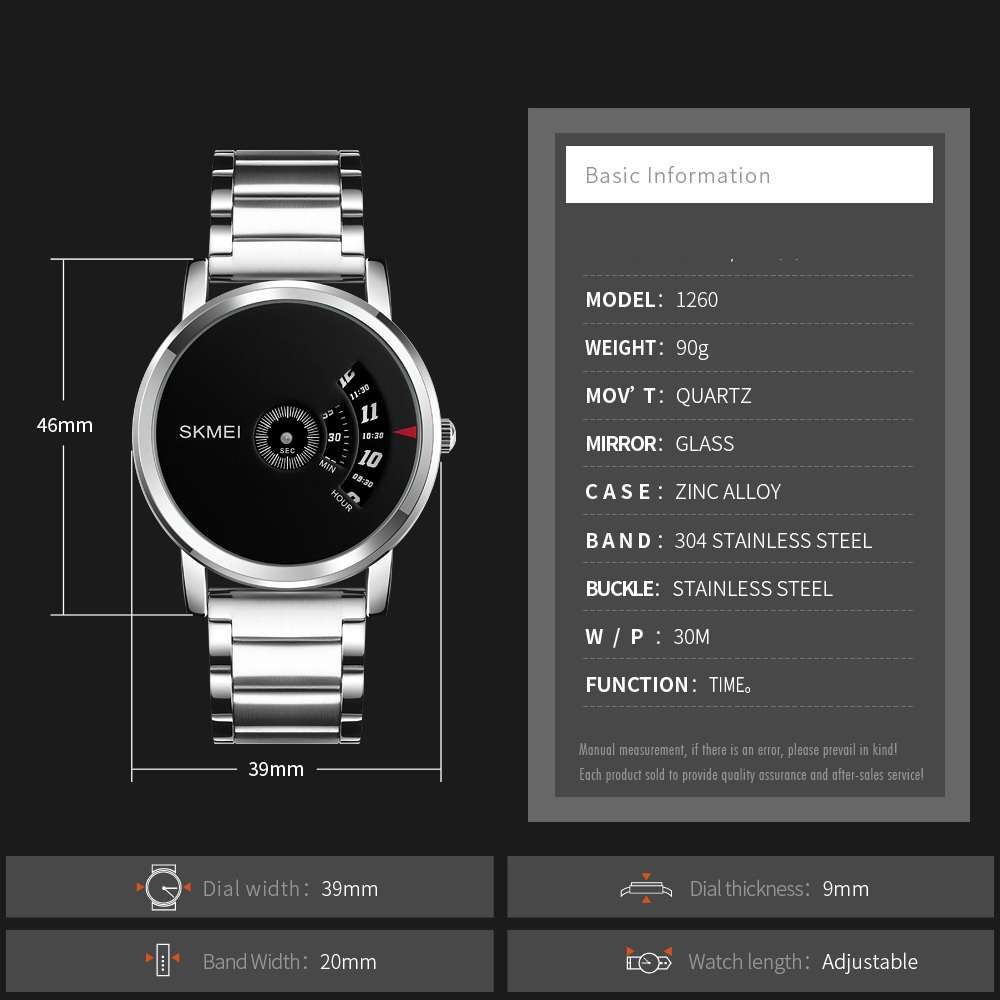 Simple Style Fashion Men Quartz Watch Luxury Creative Steel Band Waterproof Casual Men's Watches