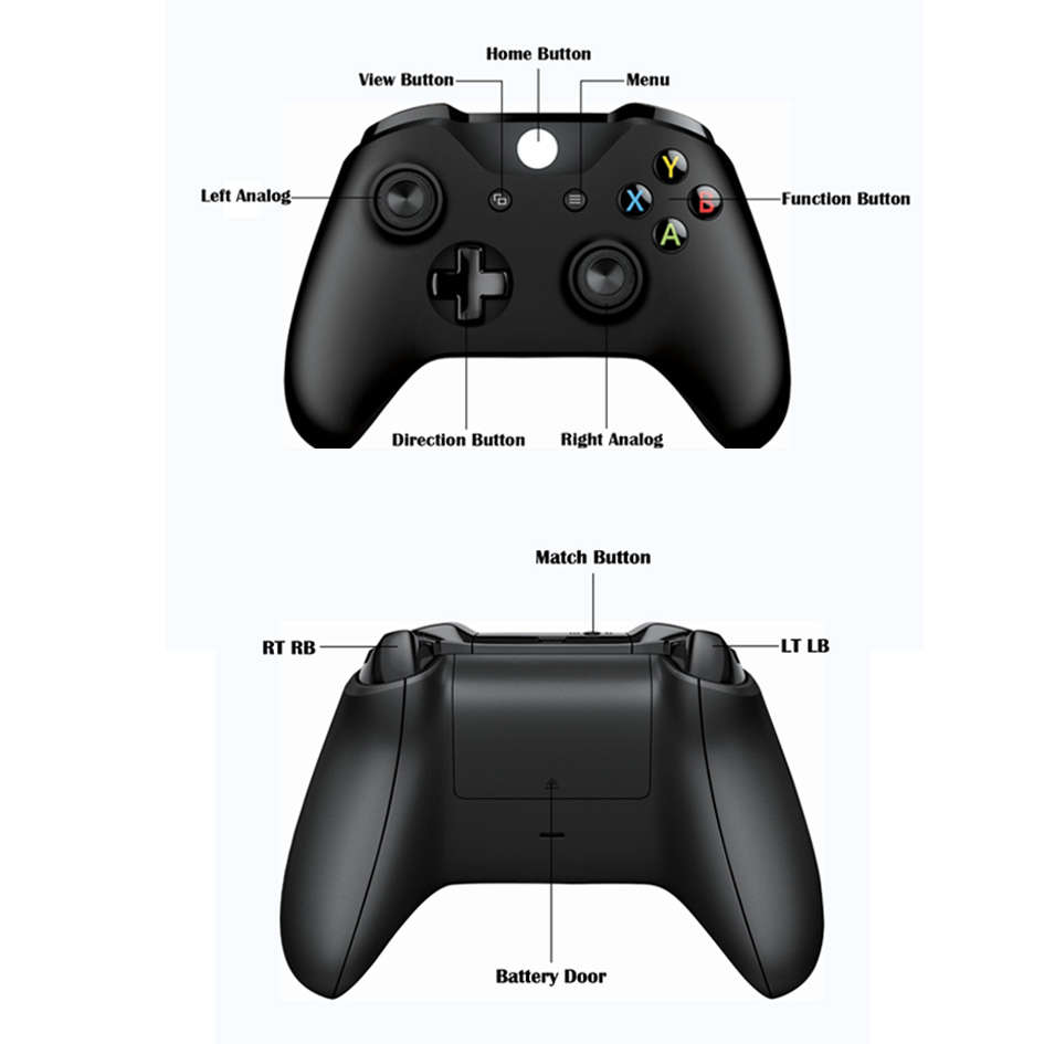 Wireless Controller compatible for Microsoft Xbox One Computer PC Controller Controle