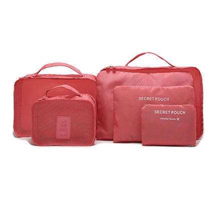 6pcs Toiletry Travel Cosmetic Case Vanity Storage Organiser Bag