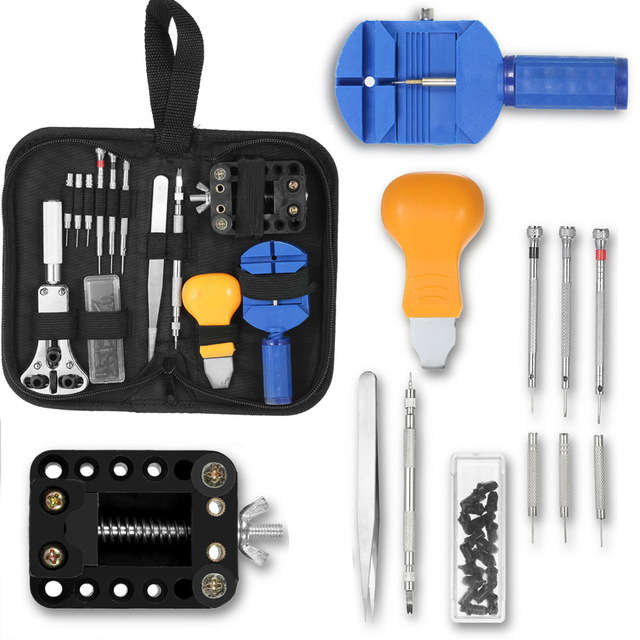 13pcs Watchmaker Watch Repair Tool Kit Watch Case Opener Clock Repair Kit