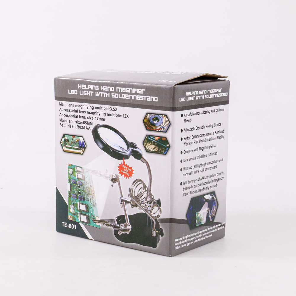 Helping Hands with Soldering Stand plus Magnifier and LED light