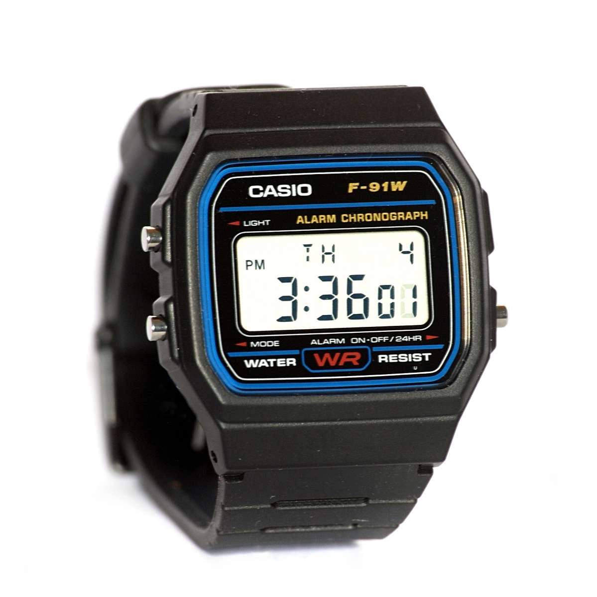 CASIO Classic Quartz Resin Strap, Black, Casual Watch (Model: F-91W-1CR)