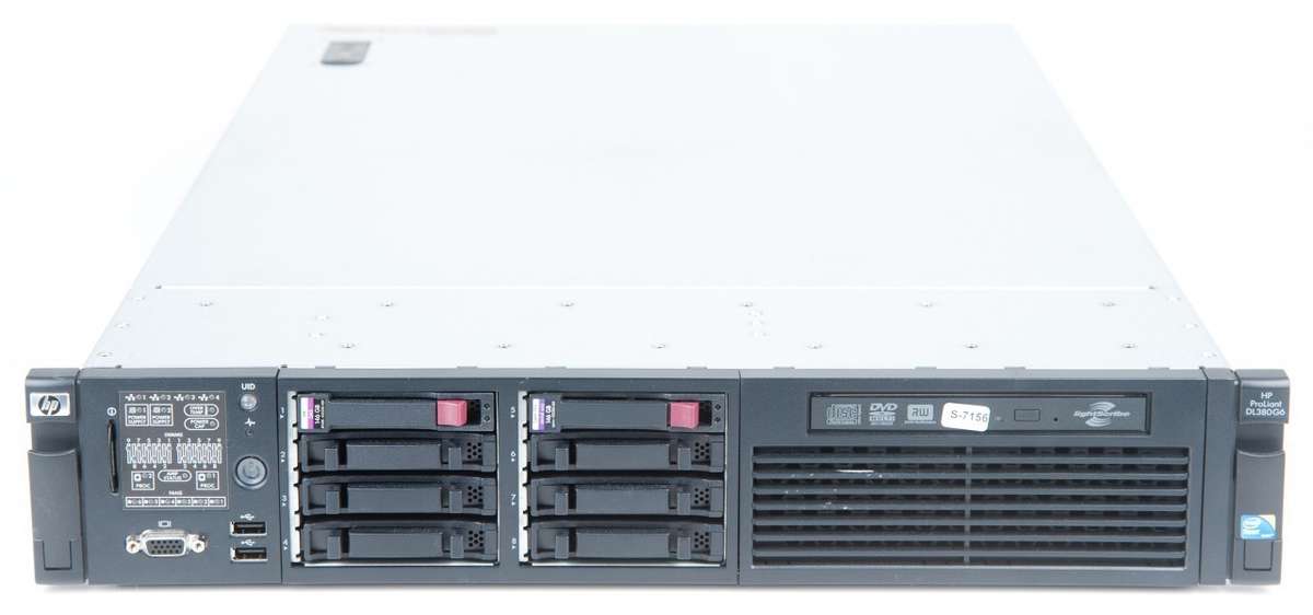 HP ProLiant DL380 G6  2 x 4 Core Xeon  32GB RAM  2 x 600GB SAS