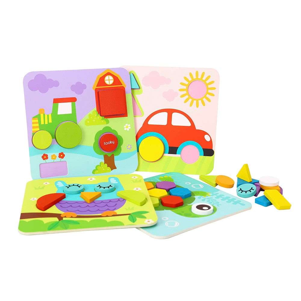 4 in 1 Shape Puzzle 34pc