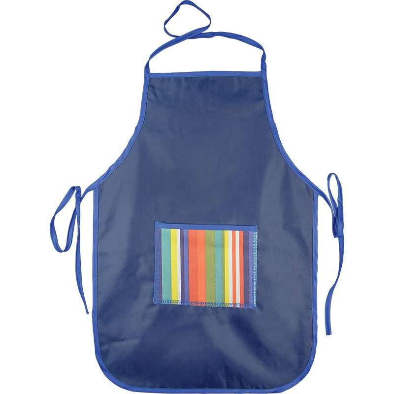 SINGLE APRON CANDY STRIPE BLUE